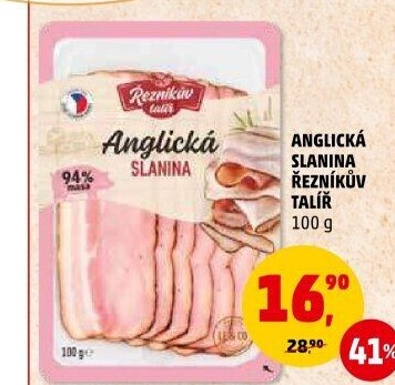 Anglická slanina Řezníkův talíř