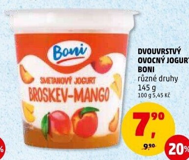Jogurt ochucený Boni