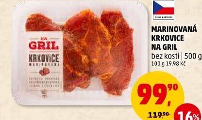 Krkovice bez kosti marinovaná Na gril Penny