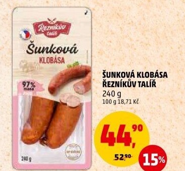 Šunková klobása Řezníkův talíř