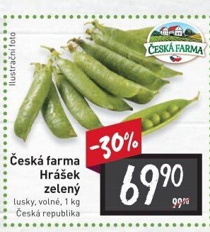 Hrášek zelený Česká farma