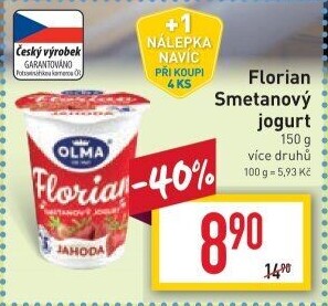 Jogurt smetanový Florian Olma