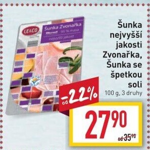 Šunka Zvonařka nejvyšší jakosti LE&amp