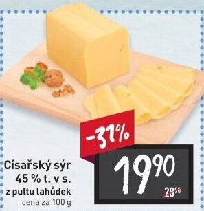 Sýr Císařský 45%