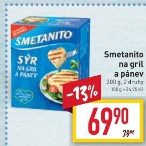 Sýr Smetanito na gril Želetava
