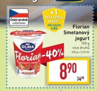 Jogurt smetanový Florian Olma