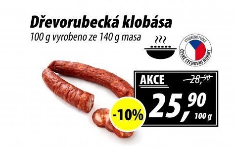 Dřevorubecká klobása