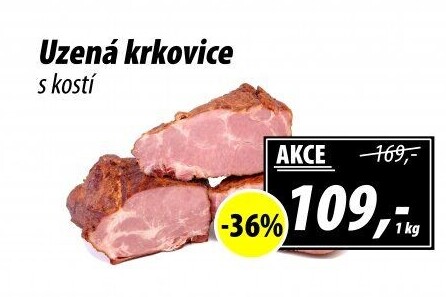Uzená krkovice s kostí