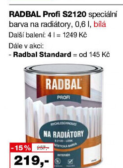 Barva na radiátory Radbal