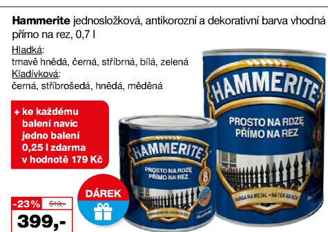 Barva přímo na rez Hammerite