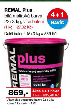 Malířský nátěr Plus Remal
