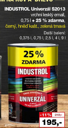 Nátěr na kov a dřevo Univerzál lesk Industrol
