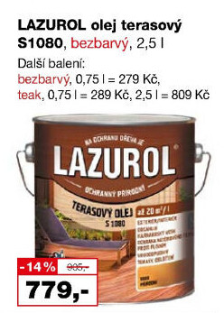 Terasový olej Lazurol