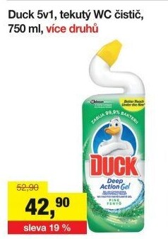 Gelový čistič WC Duck