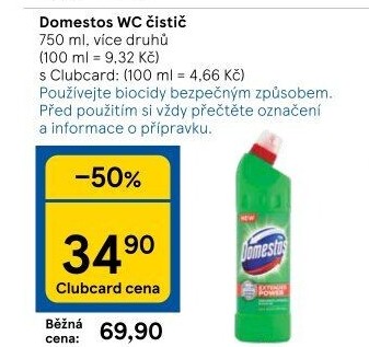 Čistič WC gelový Domestos