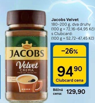 Instantní káva Jacobs Velvet