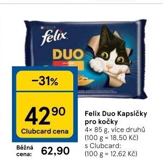 Kapsičky pro kočky Duo Felix Purina