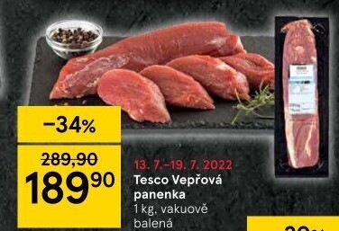 Panenka vepřováTesco