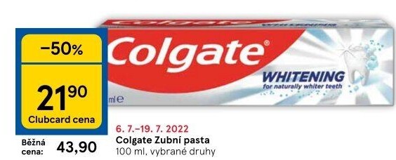 Pasty na zuby Colgate