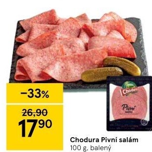 Salám pivní Beskydské uzeniny Chodura