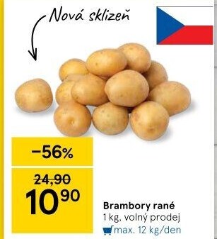 Brambory konzumní rané
