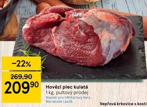 Hovězí plec kulatá - falešná svíčková