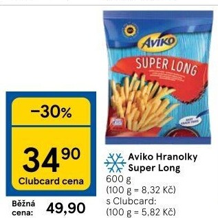 Hranolky mražené Super Long Aviko