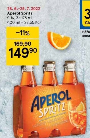 Míchaný nápoj Aperol Spritz