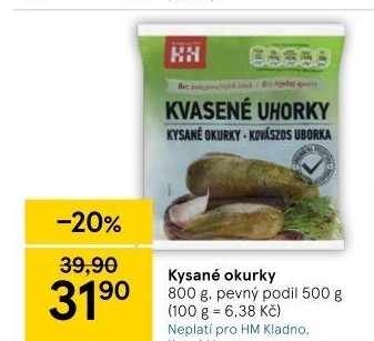 Okurky kysané H+H