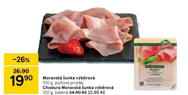 Šunka moravská výběrová Beskydské uzeniny Chodura