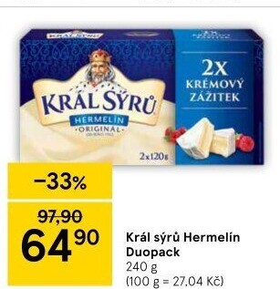Sýr Hermelín Král sýrů
