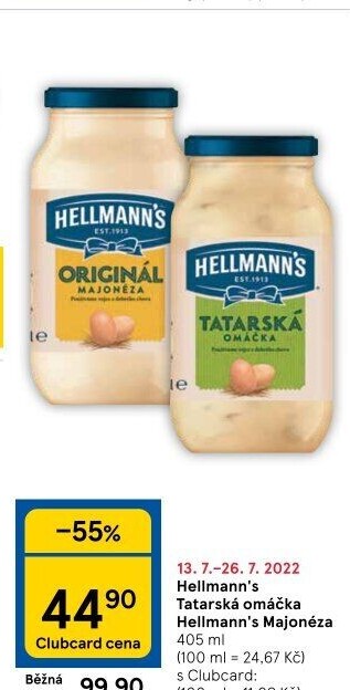 Tatarská omáčka Hellmann'