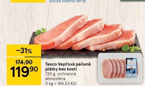 Vepřová pečeně bez kosti Tesco
