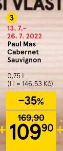 Víno Cabernet Sauvignon Paul Mas