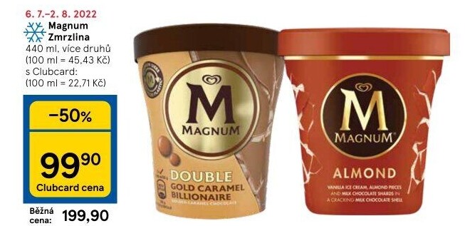 Zmrzlina v kelímku Magnum Algida