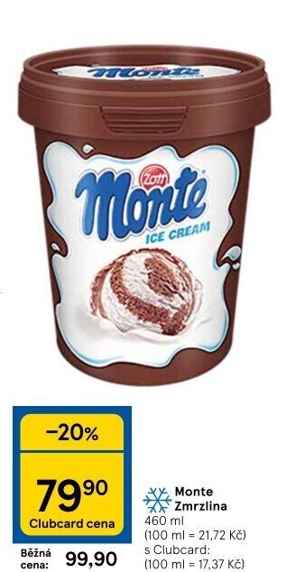 Zmrzlina v kelímku Monte Zott