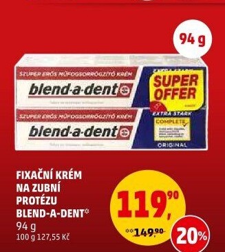 Fixační krém na zubní protézu Blend-a-dent