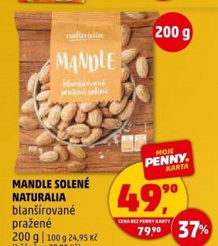 Mandle pražené Naturalia