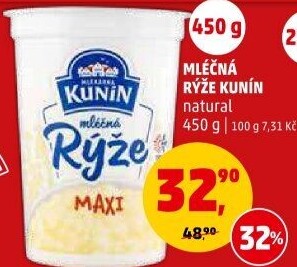 Mléčná rýže Kunín