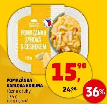 Pomazánky Karlova Koruna