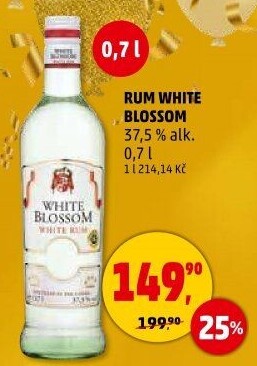 Rum bílý White Blossom Pabst &amp