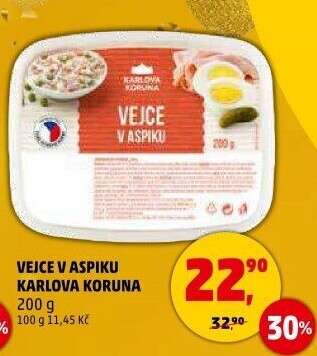 Ruské vejce v aspiku Karlova Koruna