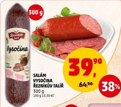 Salám Vysočina Řezníkův talíř