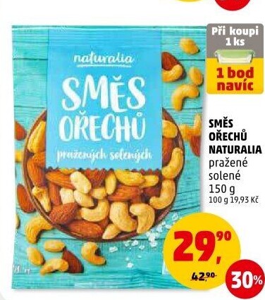Směs pražených ořechů Naturalia