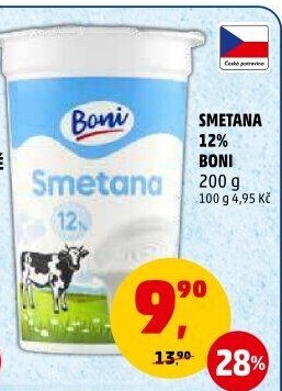 Smetana na vaření 12% Boni