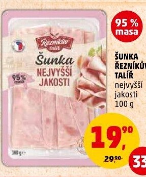 Šunka nejvyšší jakosti Řezníkův talíř