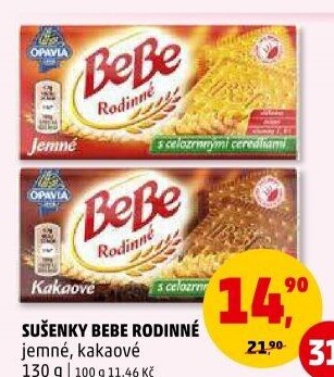 Sušenky Rodinné BeBe Opavia