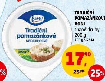 Tradiční pomazánkové Boni