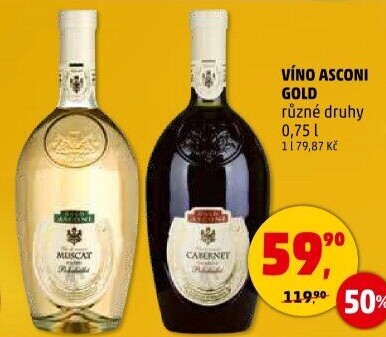 Vína Gold Asconi