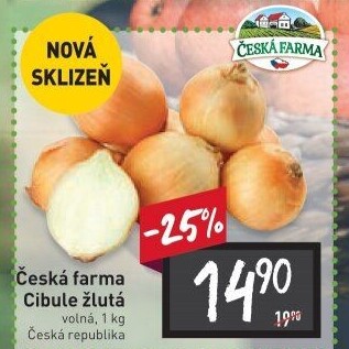 Cibule žlutá Česká Farma